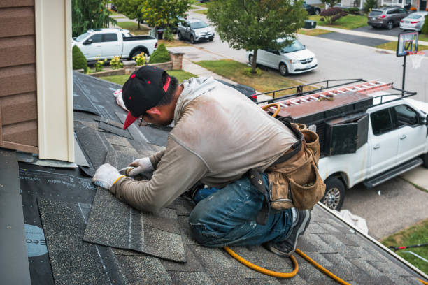 Professional Roof Installation technician working in Stow, MA